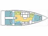 Dufour 430 - Layout image