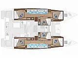 Lagoon 50 - Layout image