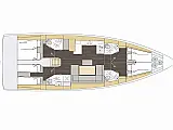 Bavaria C46 - Layout image