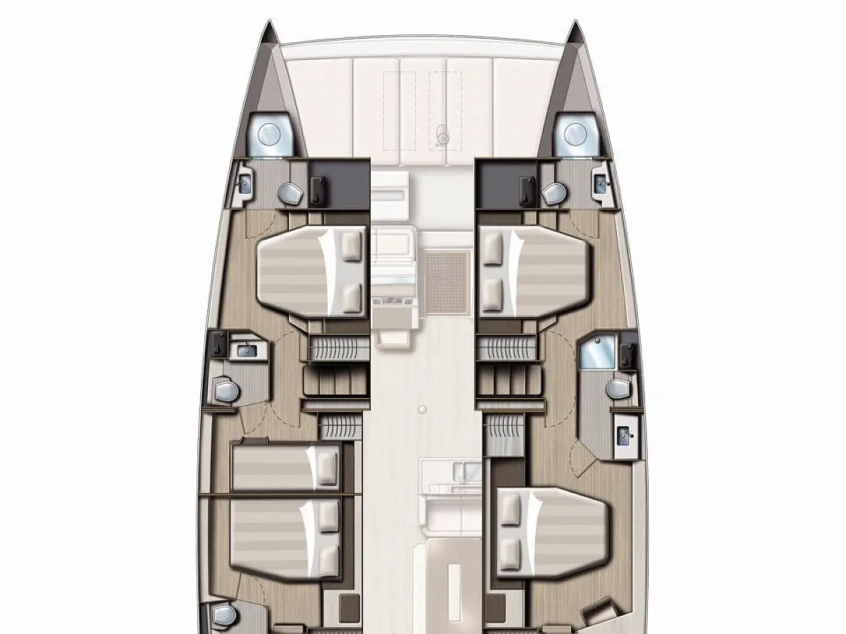 Bali 4.8 (2025) in Sicily deck plan