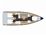 Bavaria C45 Style - Layout image