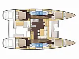 Lagoon 450 Fly - Layout image