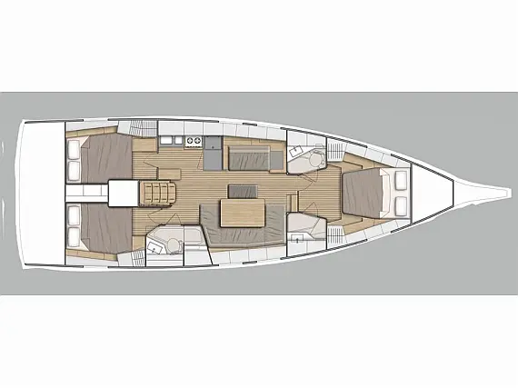 Oceanis 38.1 - Layout image