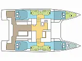 Nautitech 46 Fly - Layout image