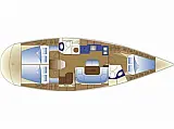 Bavaria 43 Cruiser (3 cab.) - Layout image