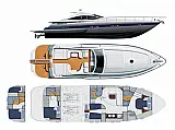 Pershing 54 Open - Layout image