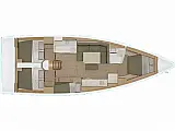 Dufour 430 - Layout image