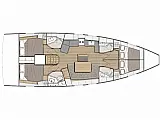 Oceanis 46.1 - Layout image