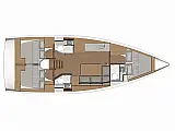 Dufour 390 - Layout image