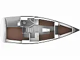 Bavaria Cruiser 34 - Layout image
