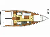 Oceanis 38.1 - Layout image