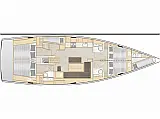 Hanse 508 (5 cab.) - Layout image