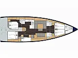 Bavaria C50 (5 + 1 cab.) - Layout image