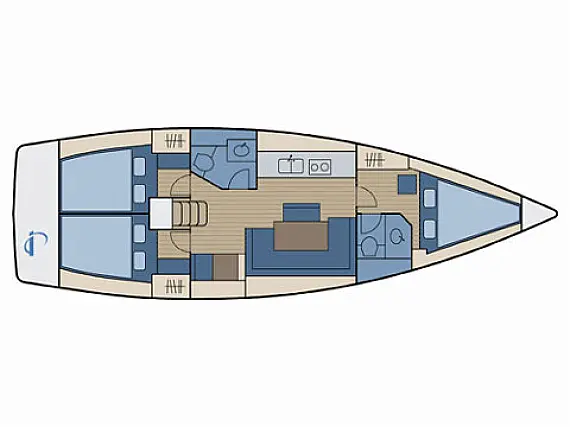 Bavaria 40 Cruiser - Immagine di layout