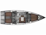 Bavaria Cruiser 45 (4 cab.) - Layout image