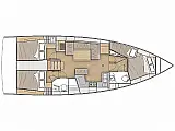Oceanis 40.1 (4 cab.) - Layout image