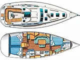 Oceanis Clipper 393 - Layout image