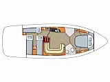 Sealine S38 - Layout image