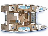 Lagoon 42, 2020,  Air Condition, Generator, Water maker, Solar panel, 2 SUP offered free - Layout image