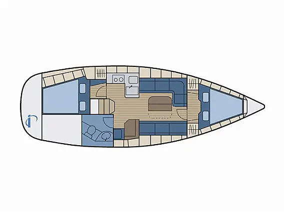 Bavaria 34 Cruiser - Immagine di layout