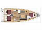Bavaria C38 - Layout image