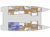 Fountaine Pajot - Aura 51 - Layout image