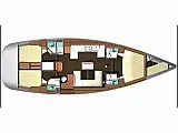 Dufour 525 Grand Large - Layout image