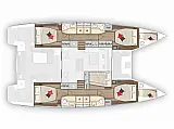 Lagoon 50 (5 cabs) Skippered - Layout image