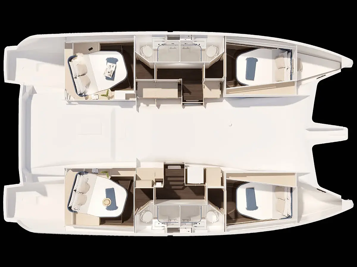 New 44 (2026) in Mallorca deck plan