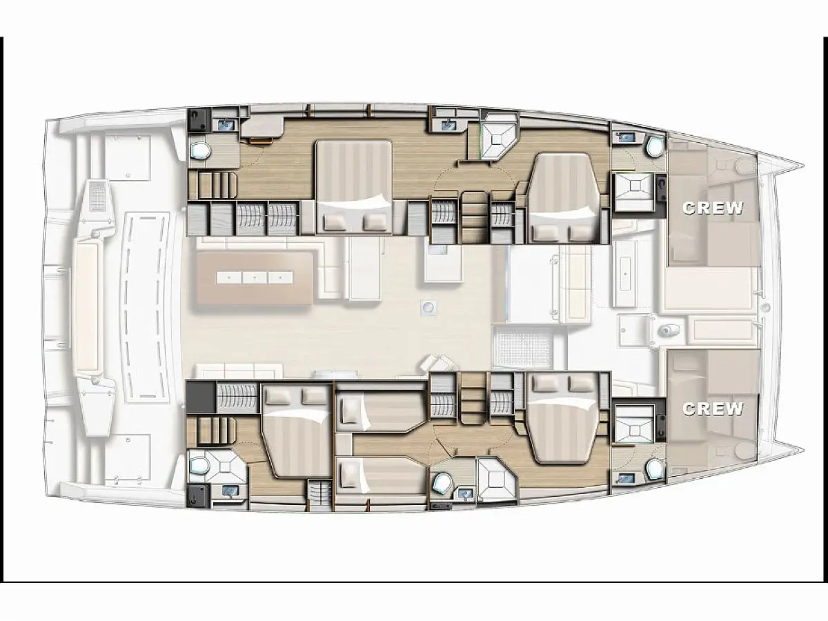 Bali 5.4 (2025) in Seychelles deck plan