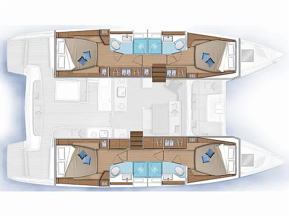 Lagoon 46 - [Layout image]