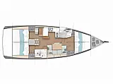 Sun Odyssey 440 - Layout image