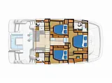 Aquila 44 Yacht - Layout image