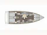 Dufour 44-4 cabins - Layout image