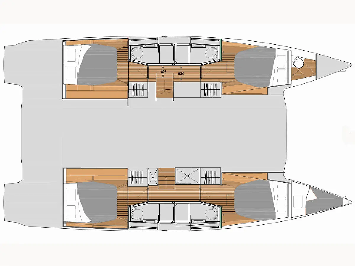 Elba 45 (2025) in Sicily deck plan