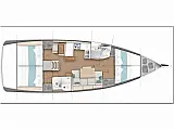 Sun Odyssey 440 - Layout image