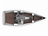 Bavaria Cruiser 34 - 6b - Layout image