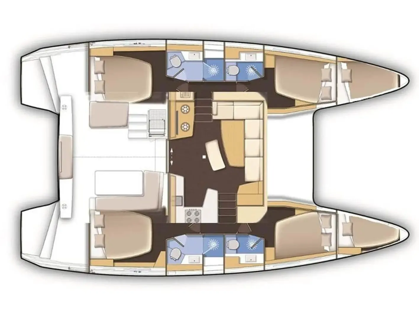 Lagoon 42 Ariel 3 deck