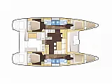 Lagoon 450 Fly A/C & GEN - Layout image