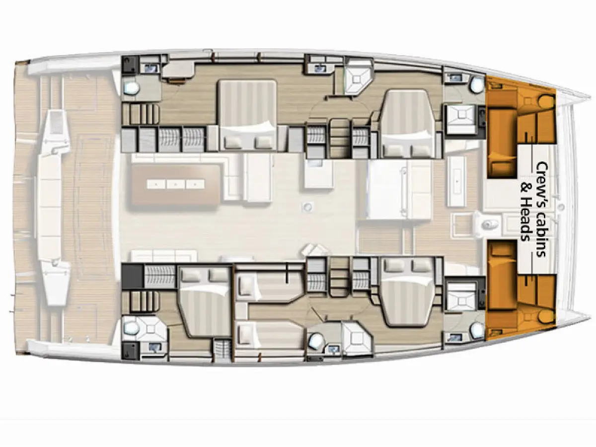 Bali 5.4 (2026) in Sardinia deck plan