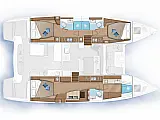 Lagoon 46 Owner's Version (LUXURY Equipped, SKIPPERED only) - Layout image