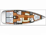 Sun Odyssey 42 i - Layout image