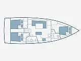 Oceanis 41.1 - Layout image
