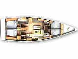 Hanse 505 - Layout image