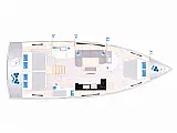Hanse 460 - Layout image