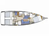 Sun Odyssey 410 - Layout image