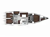 Bavaria Cruiser 56 - Layout image