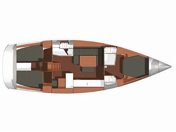 Dufour 450 Owner version - Immagine di layout
