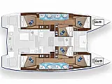 Lagoon 50 - Layout image