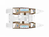 Lagoon 40 (4 cab.) - Layout image